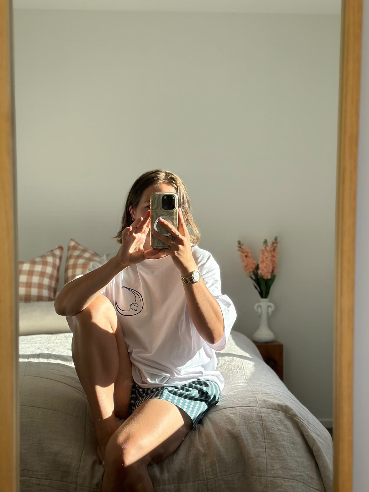 Flowers & Moon Oversized Tee