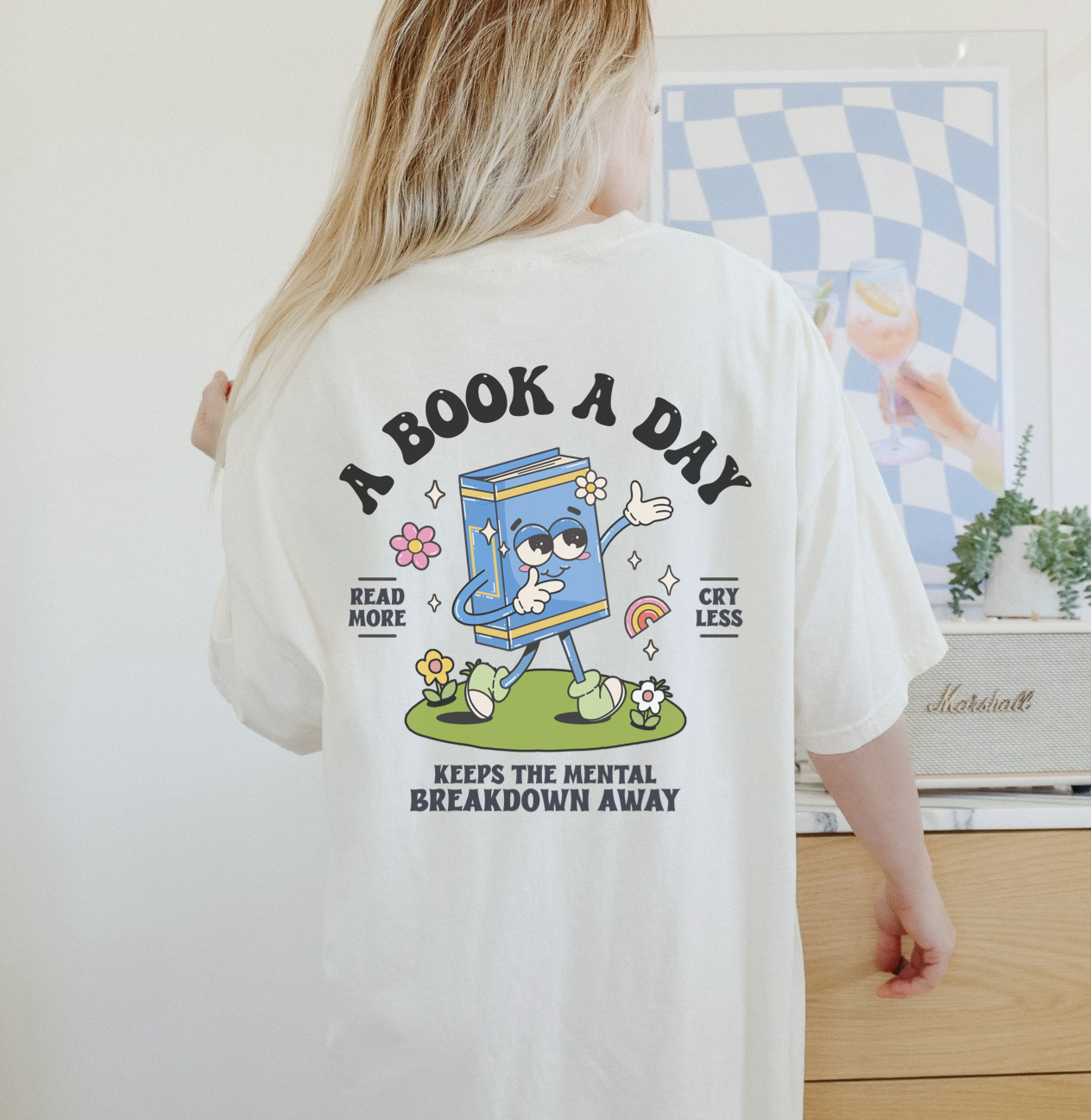 Book A Day Oversize Tee