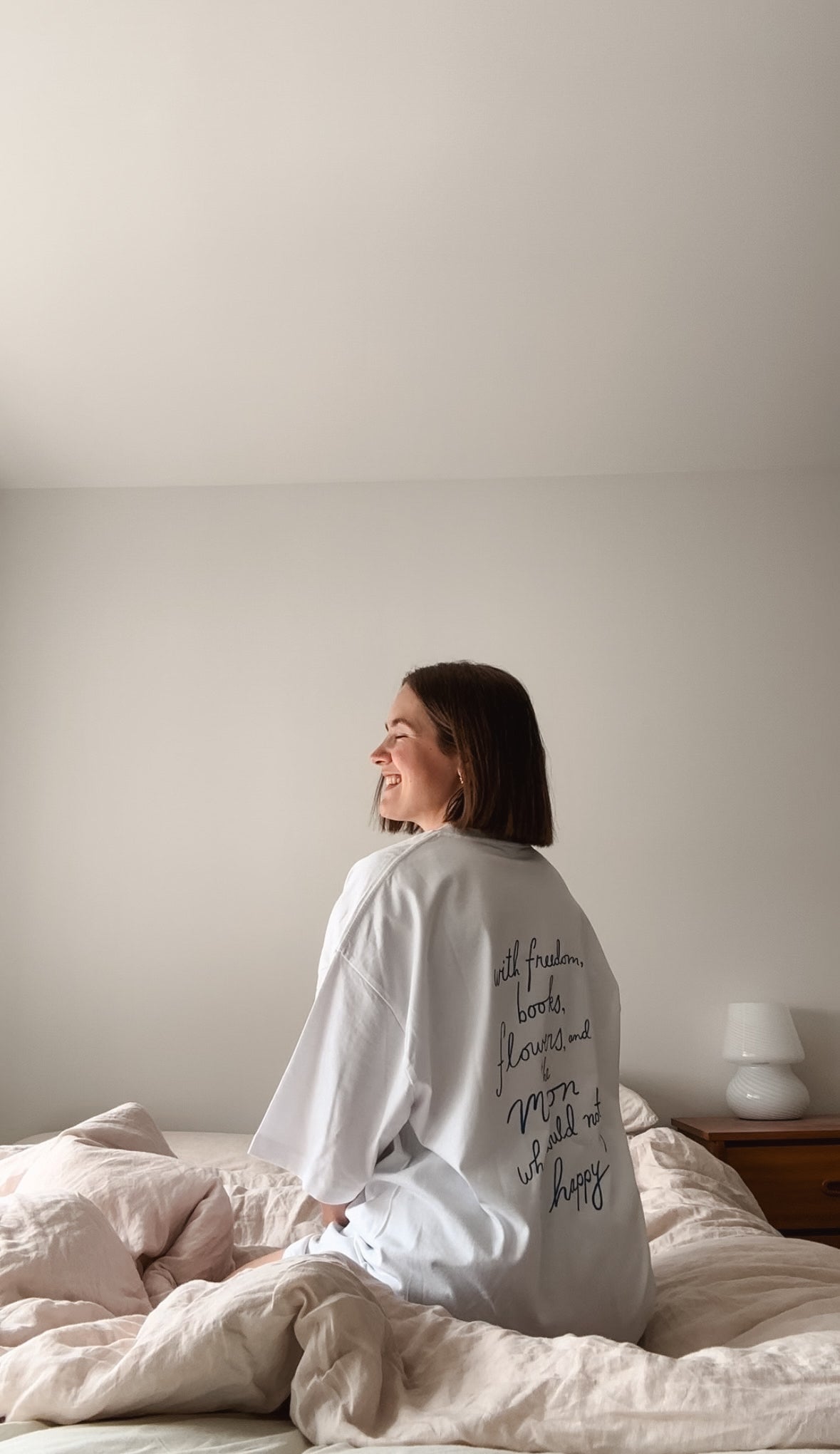 Flowers & Moon Oversized Tee