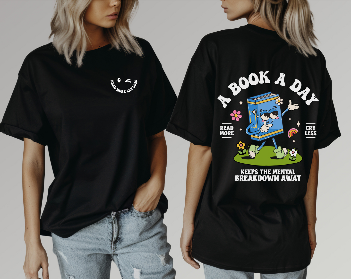 Book A Day Oversize Tee