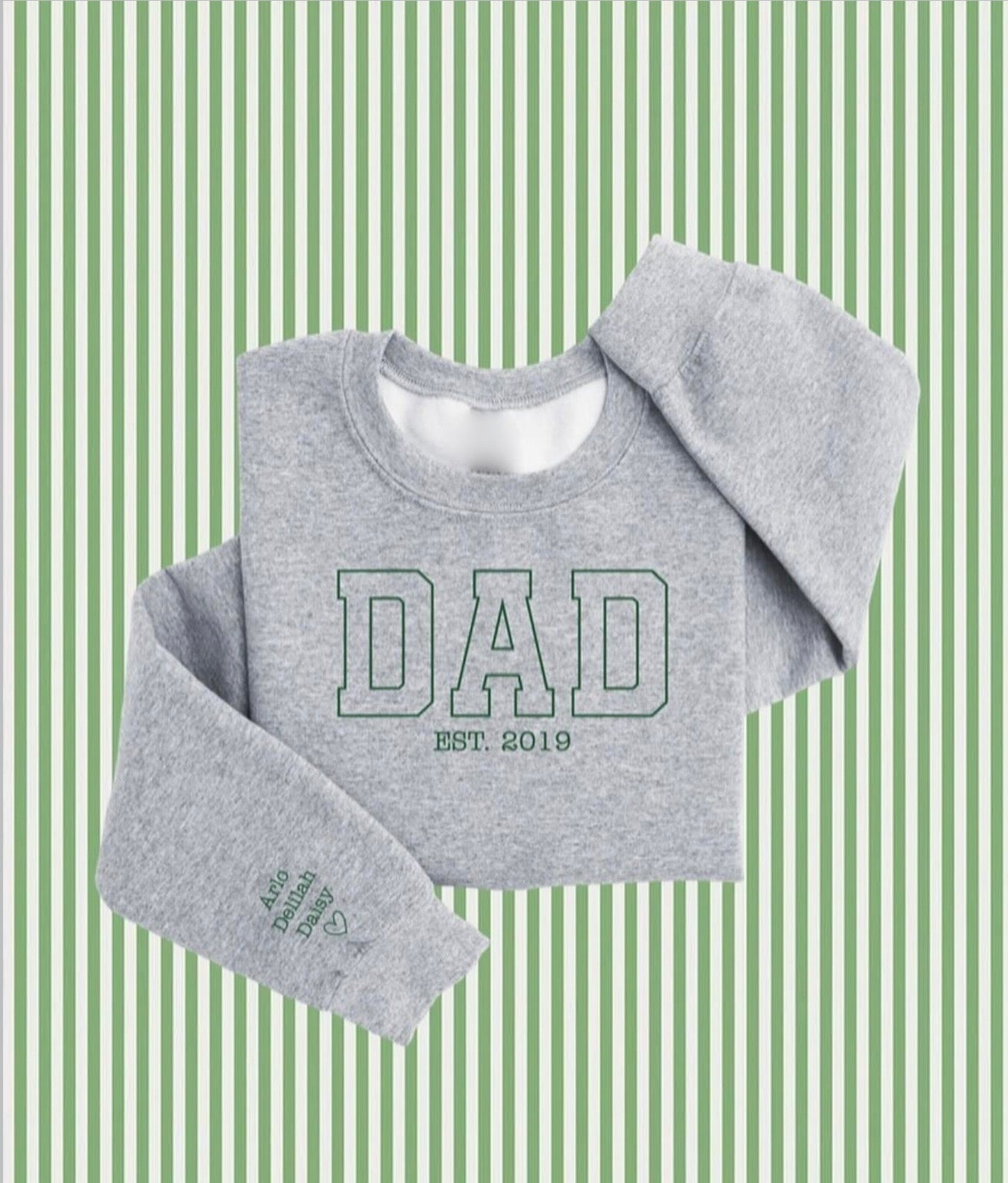 PERSONALISED DAD CREW NECK 🤎