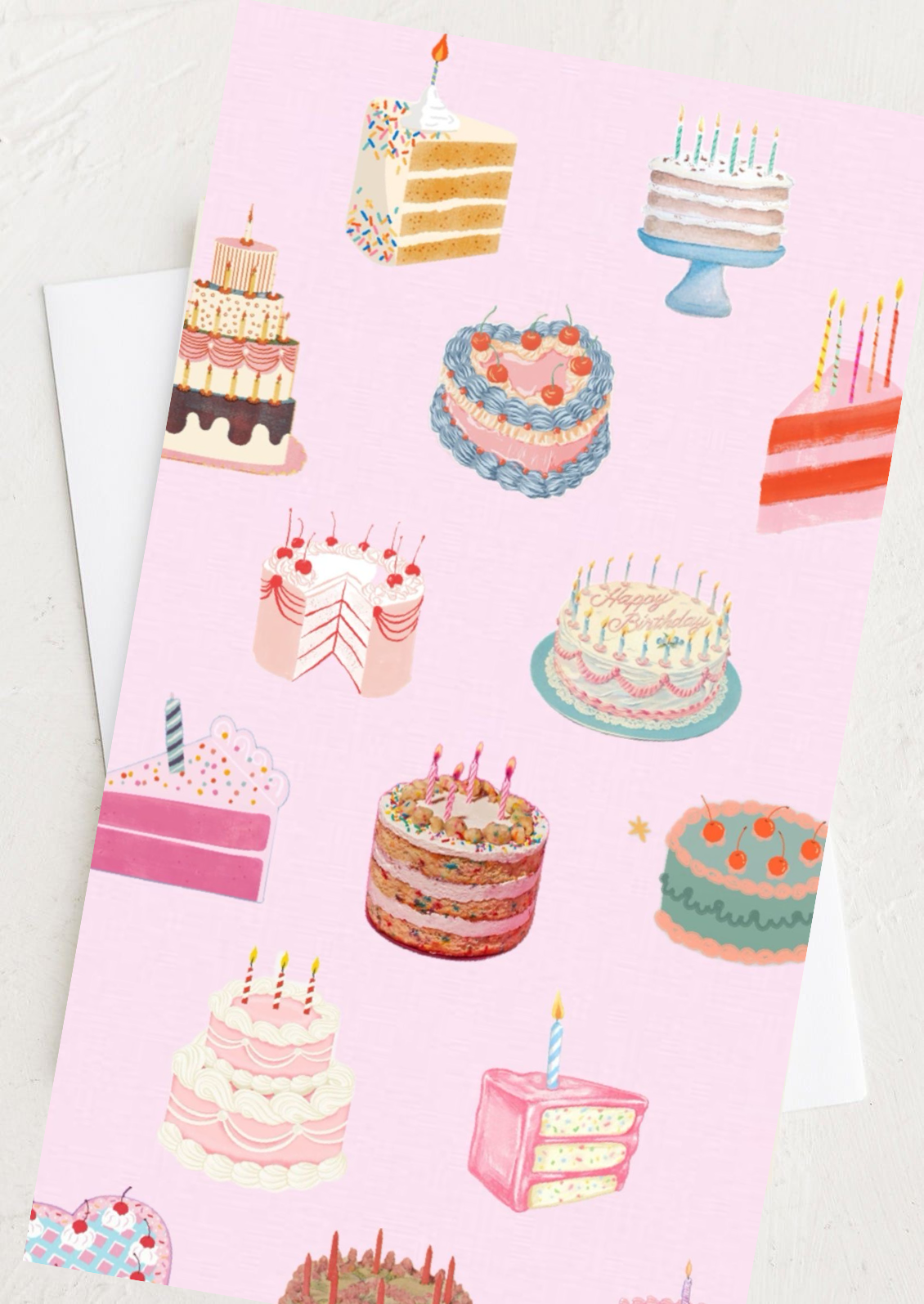 Retro Cakes Card