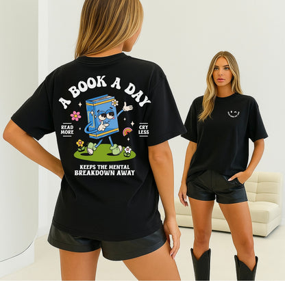 Book A Day Oversize Tee